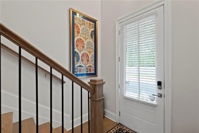 doorway to outside with plenty of natural light