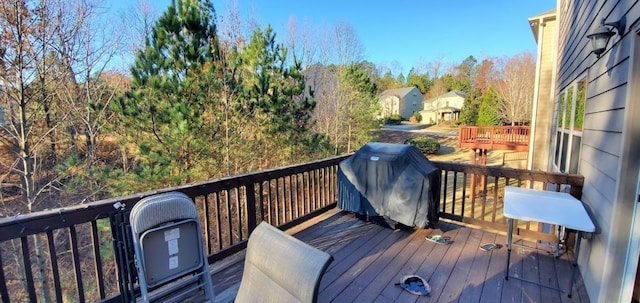 4520 Essen Ln, Cumming, GA 30041 - wooden deck featuring grilling area