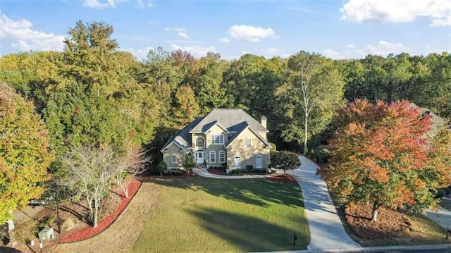 birds eye view of property