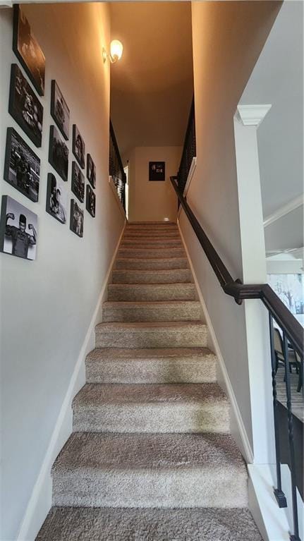 view of staircase