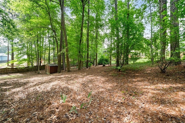 view of undeveloped land