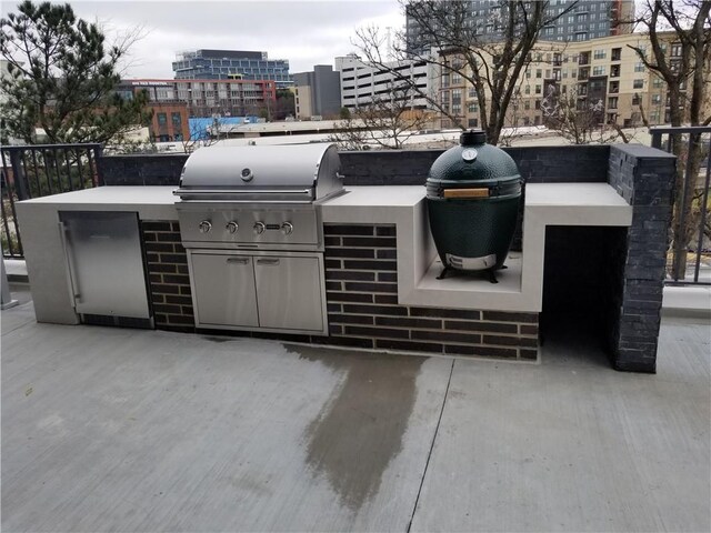 view of patio / terrace with area for grilling