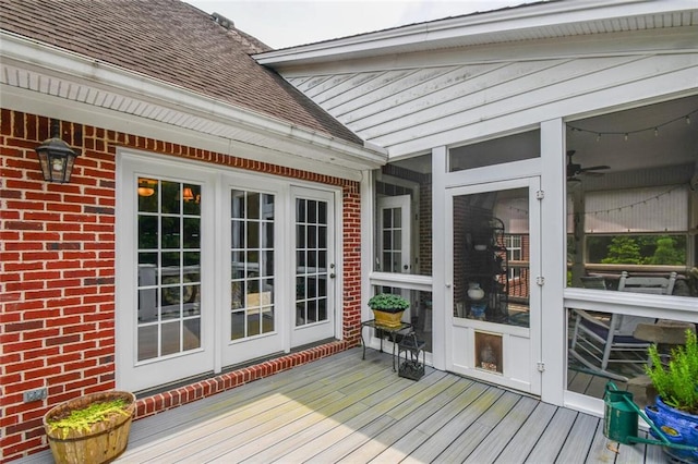 1173 Saint Charles Pl, Gainesville, GA 30501 - wooden deck featuring french doors