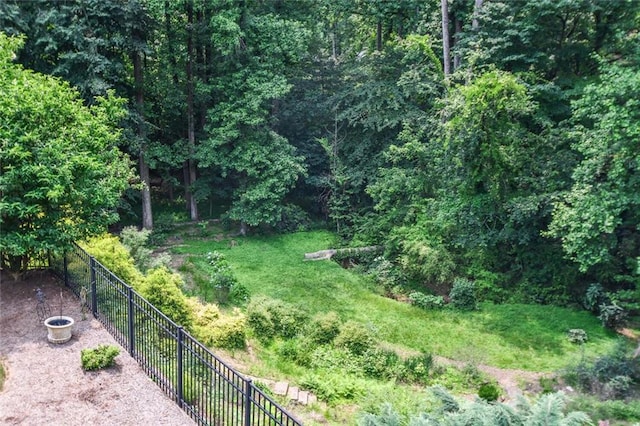 1173 Saint Charles Pl, Gainesville, GA 30501 - view of yard with a forest view