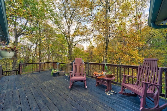 view of wooden terrace