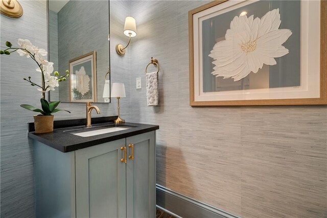 bathroom with vanity