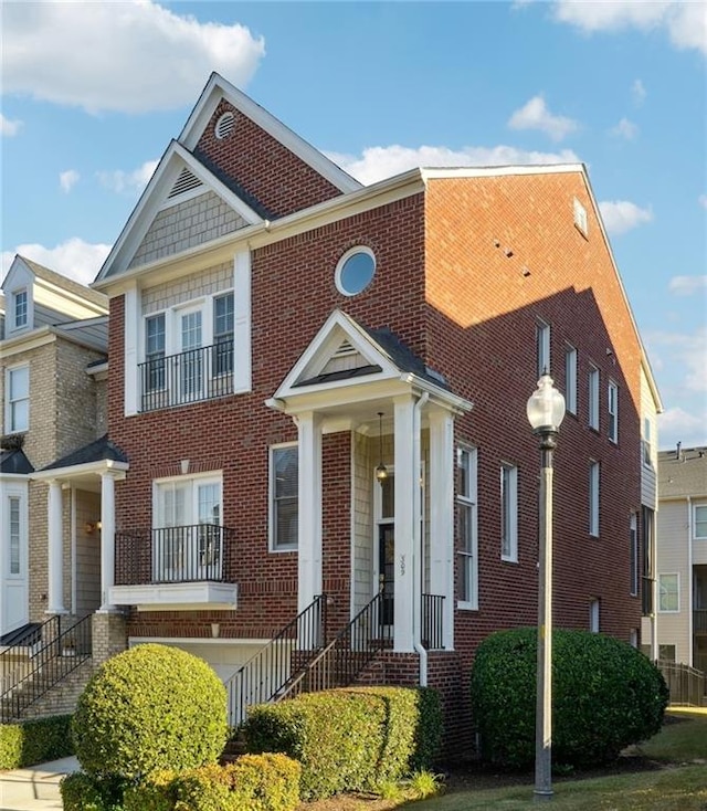 multi unit property featuring brick siding