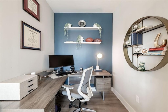 22 Airline St NE Unit 403, Atlanta, GA 30312 - office area with wood finished floors and baseboards