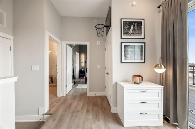 22 Airline St NE Unit 403, Atlanta, GA 30312 - hall with light wood-style floors and baseboards