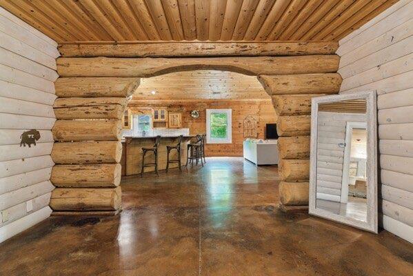 230 Old Mill White Ext, Jasper, GA 30143 - bonus room featuring log walls and wooden ceiling