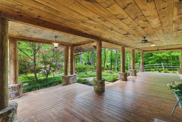 230 Old Mill White Ext, Jasper, GA 30143 - deck with ceiling fan