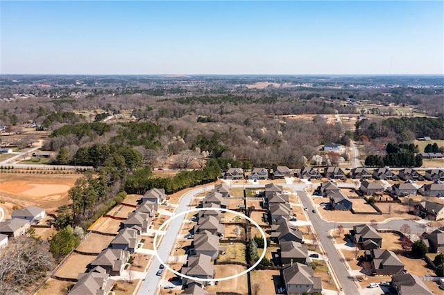 birds eye view of property featuring a residential view