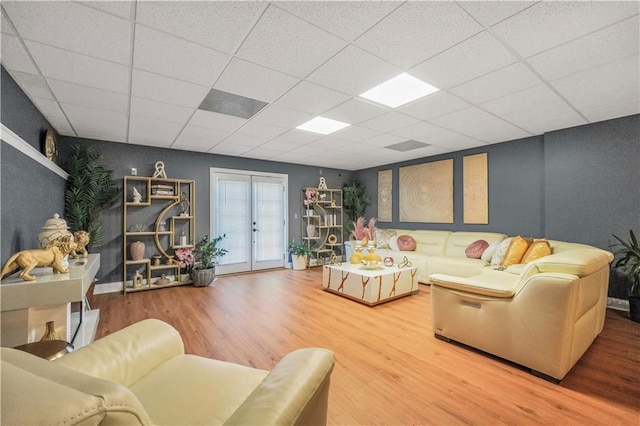 70 Lake Charles Xing, Covington, GA 30016 - living area with a drop ceiling and wood finished floors