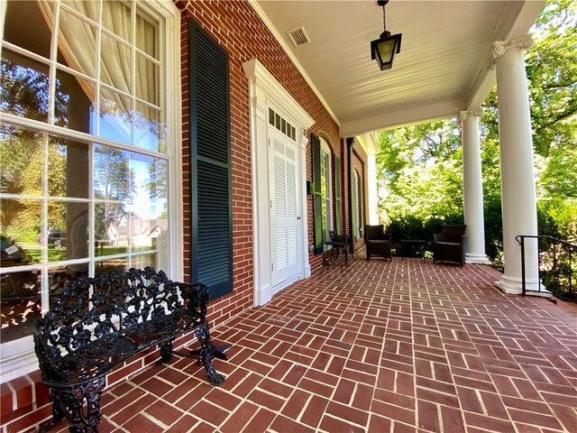 view of patio / terrace featuring a porch