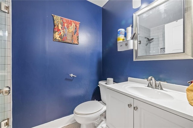 312 Glen Iris Dr, Monroe, GA 30655 - full bathroom featuring vanity and a tile shower