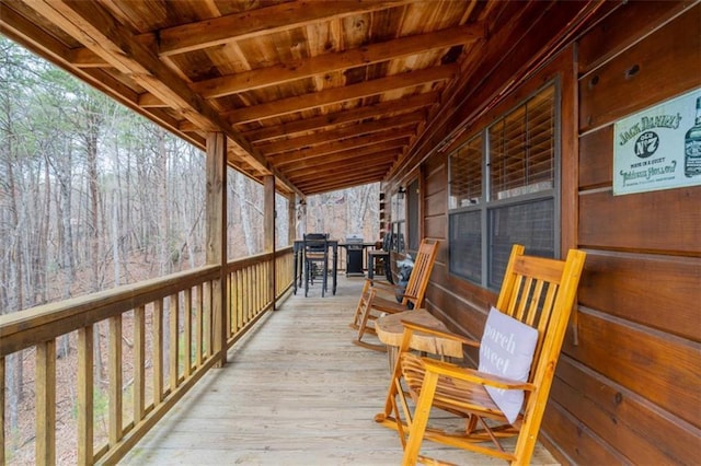 view of deck
