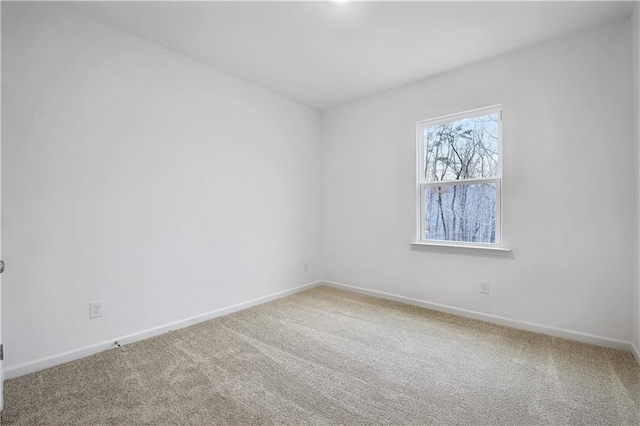 view of carpeted empty room