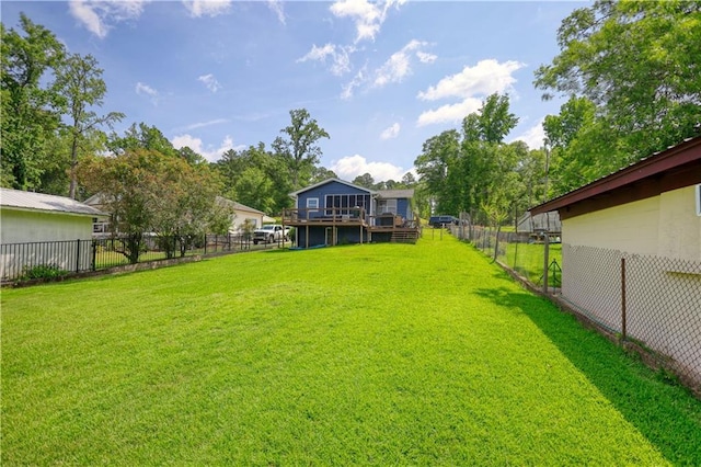 233 S Spring Rd, Eatonton, GA 31024 - fenced backyard featuring a deck