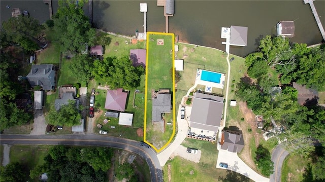 233 S Spring Rd, Eatonton, GA 31024 - aerial overview of property's location featuring property parcel outlined and a pool area