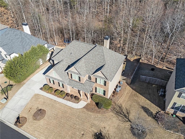 birds eye view of property