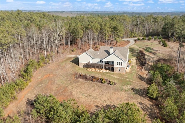 aerial view with a view of trees