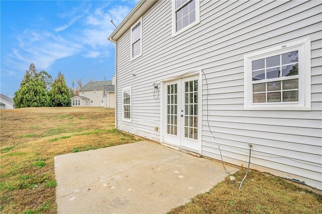 view of patio / terrace with french doors