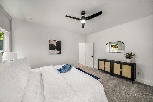 7262 Creekside Way, Jefferson, GA 30549 - bedroom with carpet flooring and ceiling fan