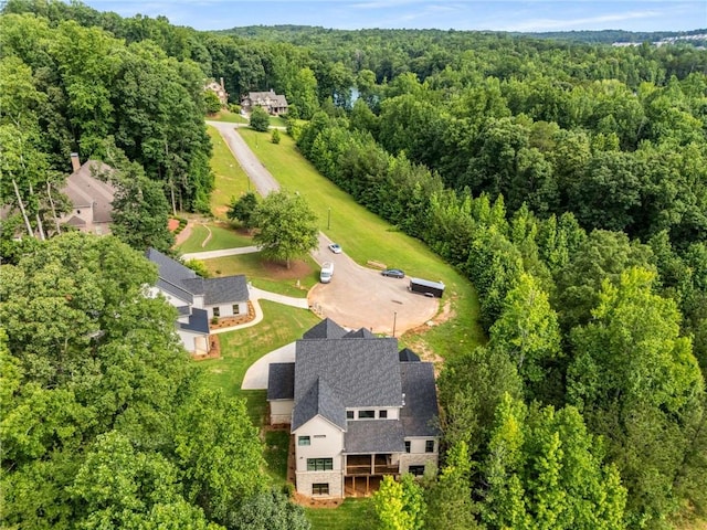 7262 Creekside Way, Jefferson, GA 30549 - aerial view of property and surrounding area featuring a heavily wooded area
