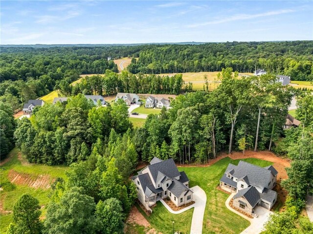 7262 Creekside Way, Jefferson, GA 30549 - aerial view of residential area featuring a forest