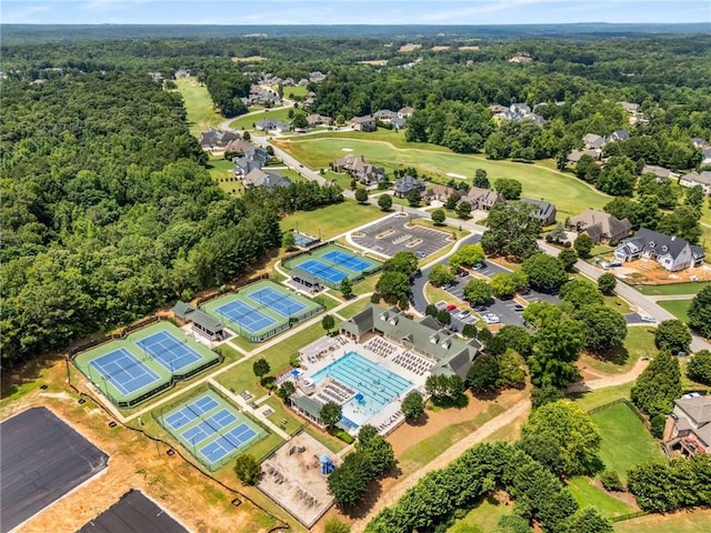 7262 Creekside Way, Jefferson, GA 30549 - bird's eye view of a pool and a golf course