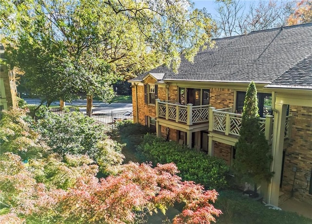 view of rear view of property