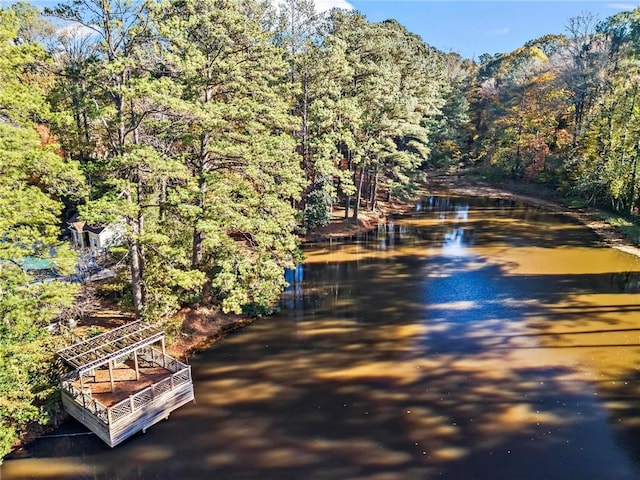 view of water feature