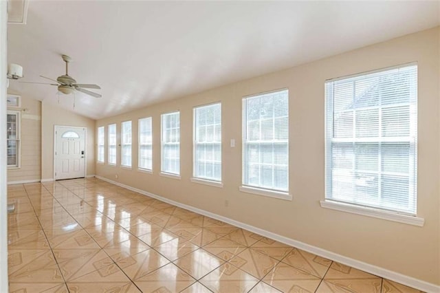 5170 Stone Croft Trl, Atlanta, GA 30331 - interior space featuring ceiling fan, plenty of natural light, and vaulted ceiling