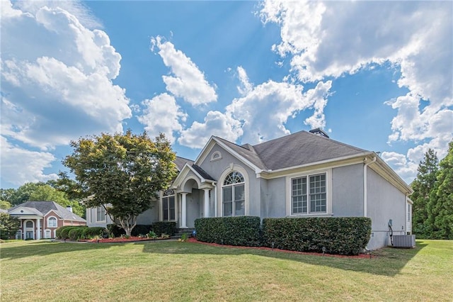 5170 Stone Croft Trl, Atlanta, GA 30331 - view of front of home featuring central AC and a front yard