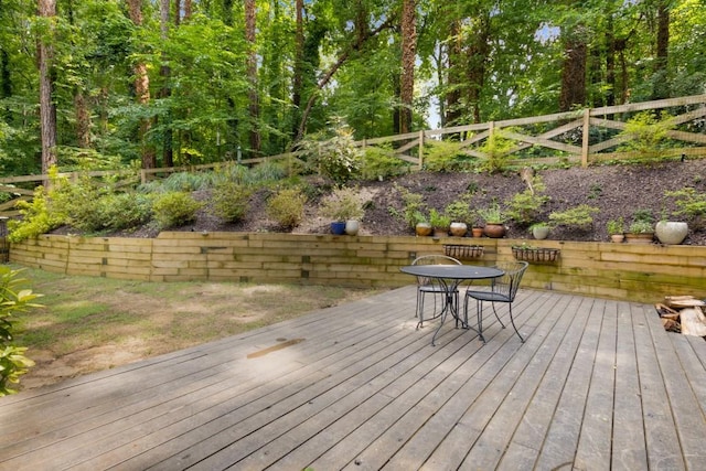 1461 Bubbling Creek Rd NE, Brookhaven, GA 30319 - wooden deck with outdoor dining area