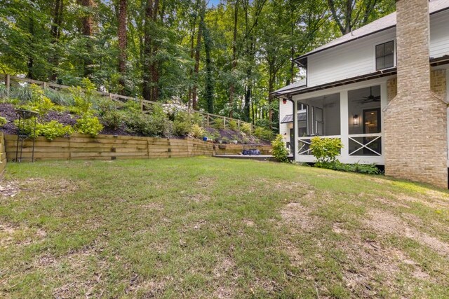 1461 Bubbling Creek Rd NE, Brookhaven, GA 30319 - view of yard with a ceiling fan