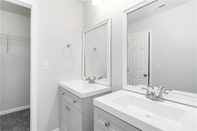 bathroom with vanity