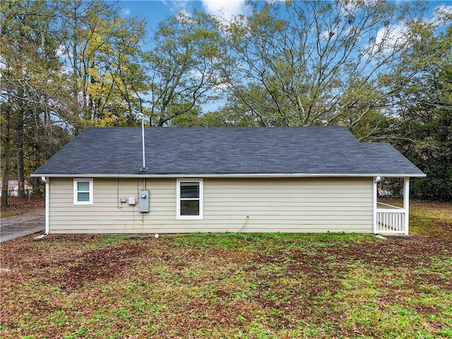 view of rear view of property