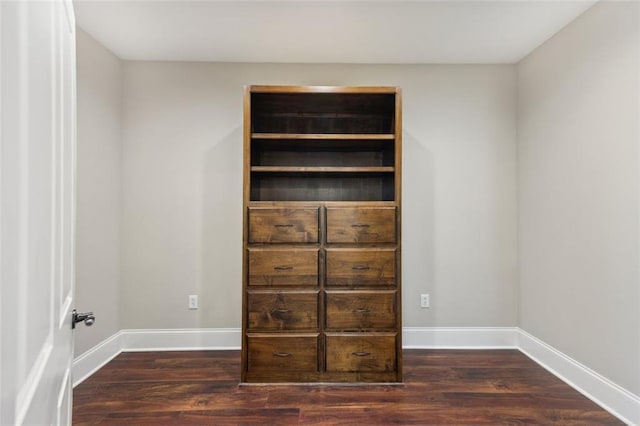 interior space featuring dark hardwood / wood-style flooring