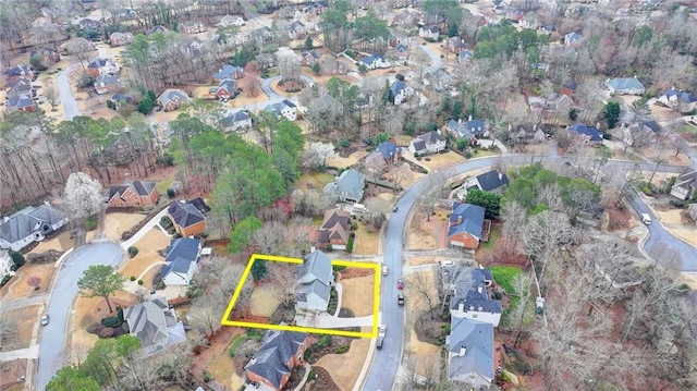 bird's eye view featuring a residential view