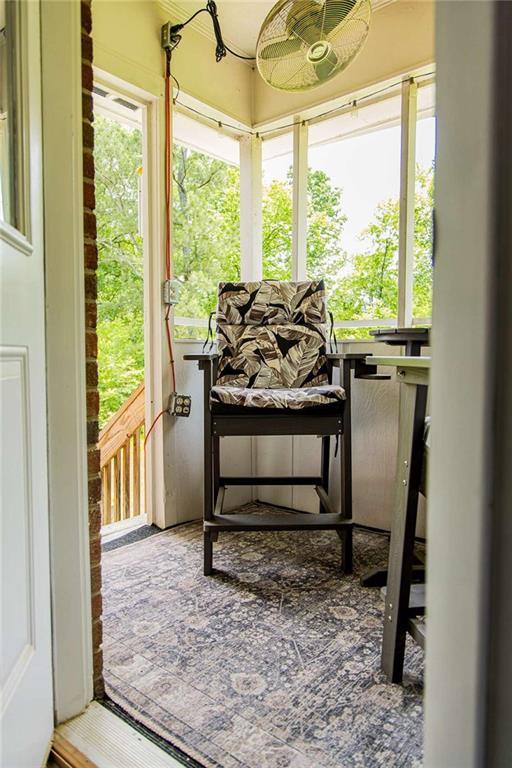 view of sunroom