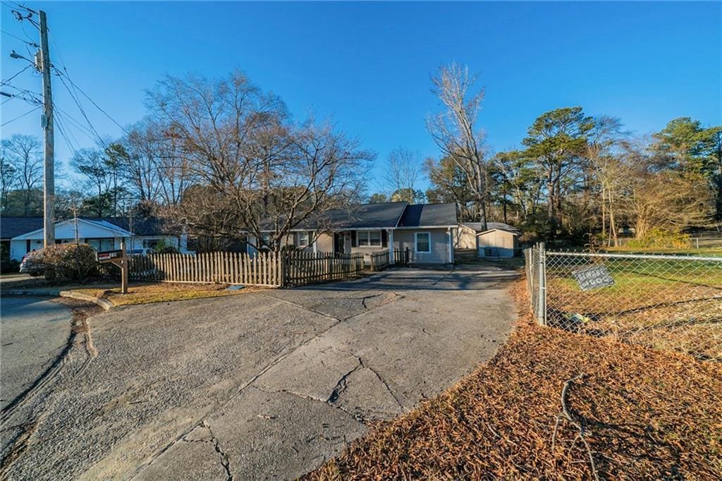 view of ranch-style home