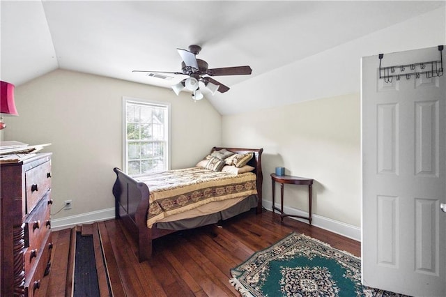 38 Olde Wick Trl, Hoschton, GA 30548 - bedroom featuring lofted ceiling, wood-type flooring, and ceiling fan