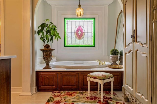 7174 Rockmart Rd, Silver Creek, GA 30173 - full bathroom with tile patterned flooring and a bath
