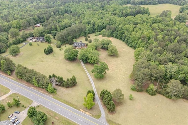 7174 Rockmart Rd, Silver Creek, GA 30173 - birds eye view of property with a rural view and a forest view