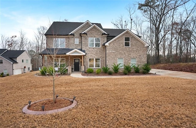 view of front of house with a front yard