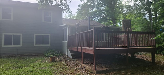 991 Park Creek Cir, Lawrenceville, GA 30044 - back of house with a wooden deck