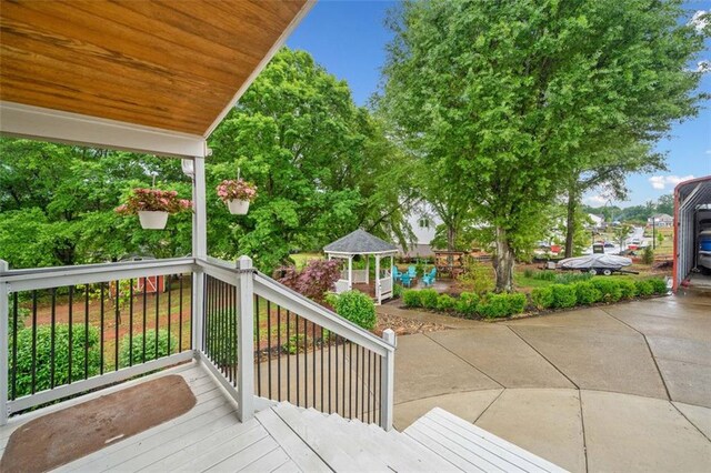 3415 Trickum Rd, Woodstock, GA 30188 - deck with a gazebo