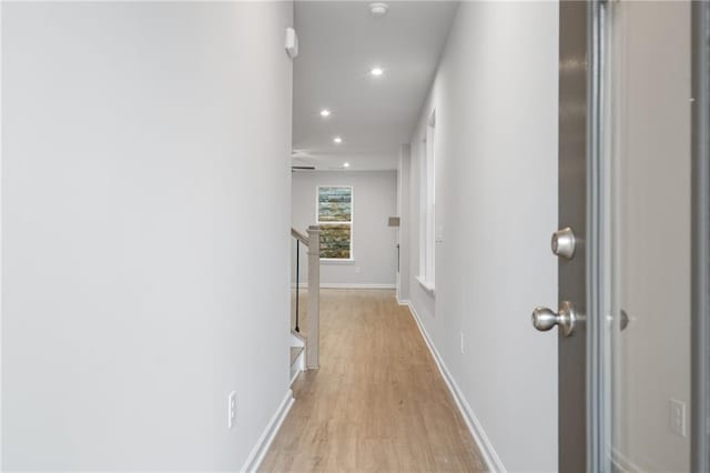 702 Smokey Quartz Way, Kennesaw, GA 30144 - corridor featuring light wood finished floors, recessed lighting, and baseboards