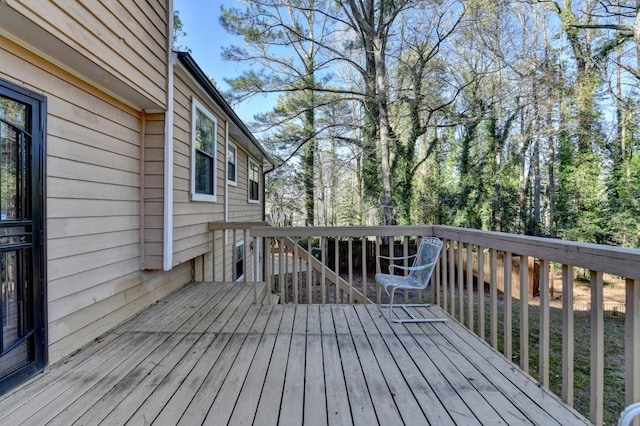 view of wooden terrace